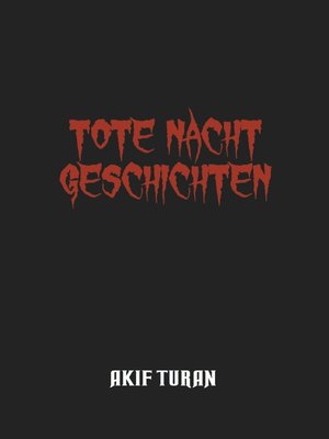 cover image of Tote Nacht Geschichten